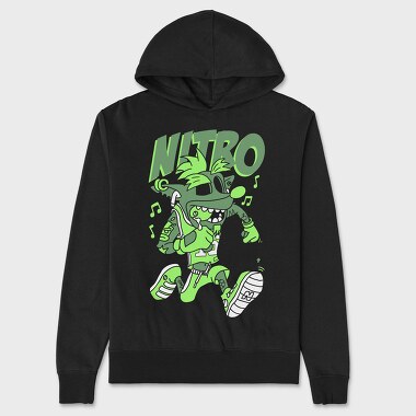 Nitro Green Monster, Hanorac Oversize Barbati (Unisex)