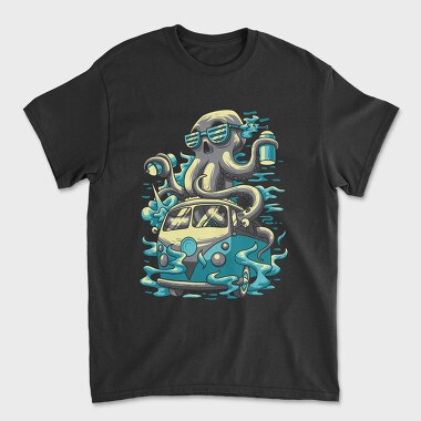 Octopus Car Wash, Tricou Barbati (Unisex)