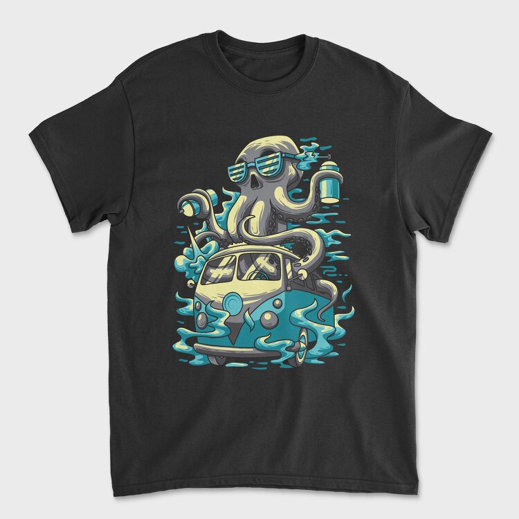 Octopus Car Wash, Tricou Barbati (Unisex)