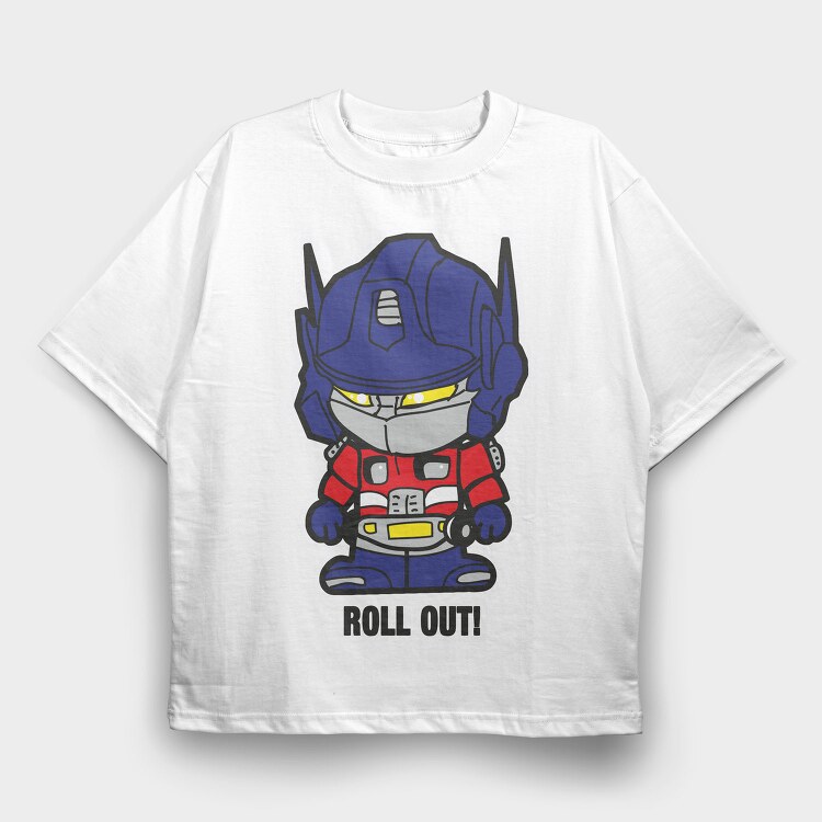 Optimus Roll Out, Tricou Oversize Barbati (Unisex)