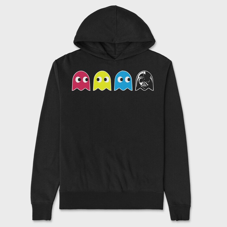 Pacman Ghosts, Hanorac Oversize Barbati (Unisex)