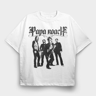 Papa Roach Rockers, Tricou Oversize Barbati (Unisex)
