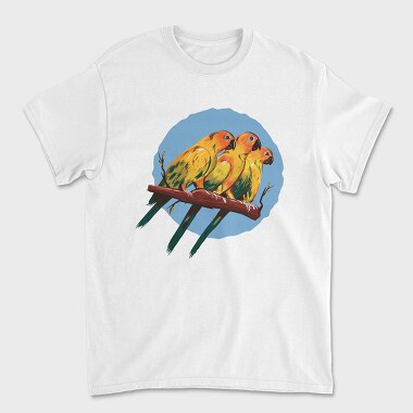 Parrot Love Birds, Tricou Barbati (Unisex)