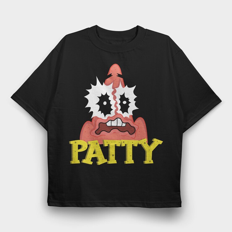Patty Party Patty, Tricou Oversize Barbati (Unisex)