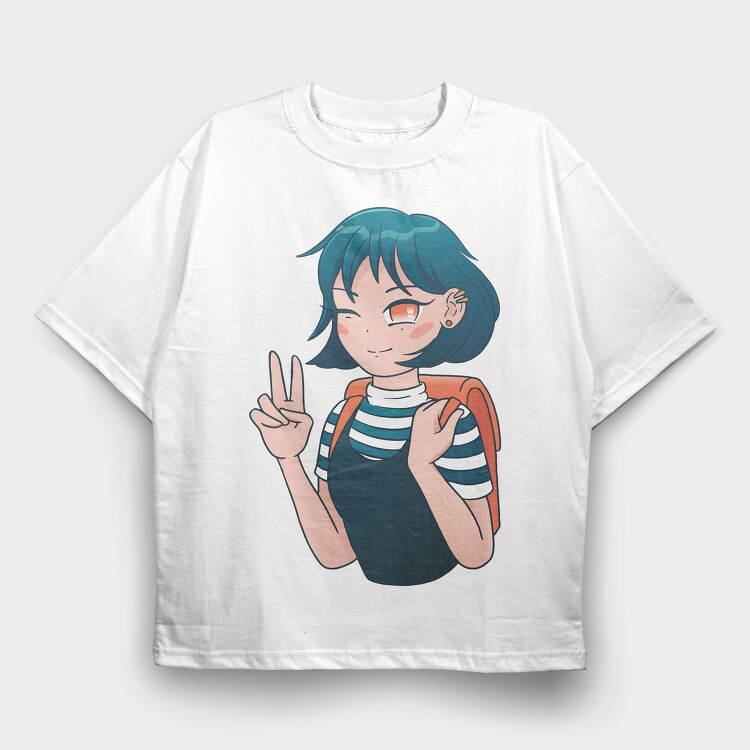Peaceful Sailor, Tricou Oversize Barbati (Unisex)