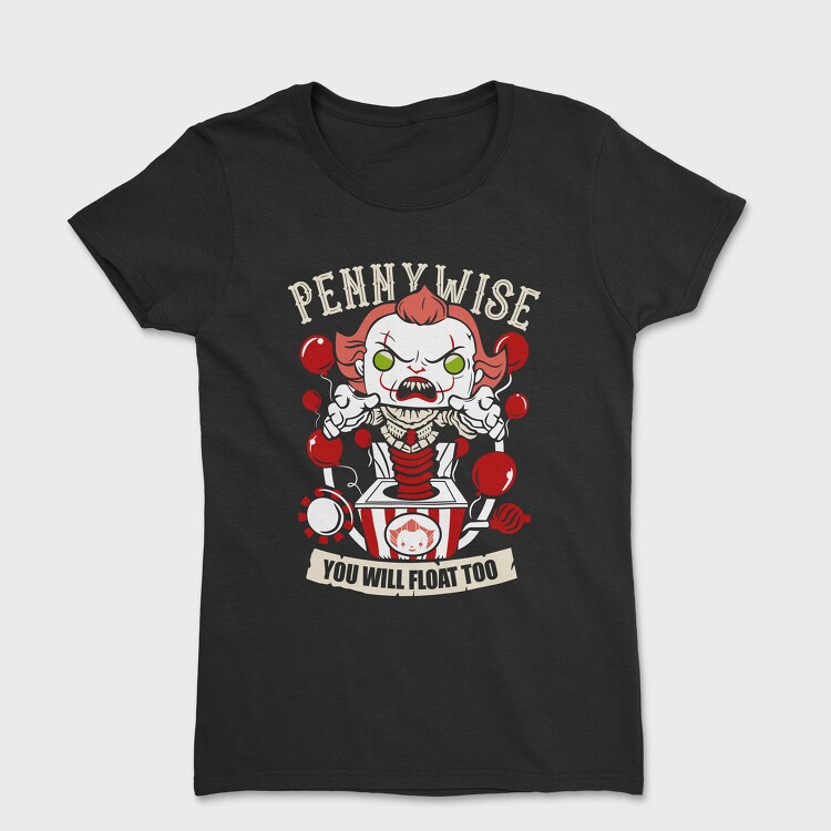 Pennywise Clown Balloons, Tricou Femei