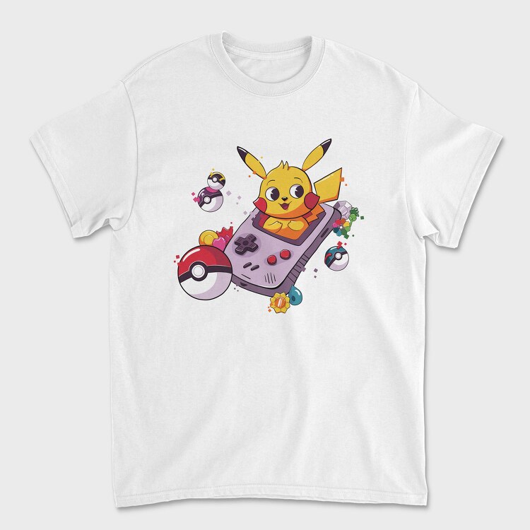 Pikachu Gameboy, Tricou Barbati (Unisex)