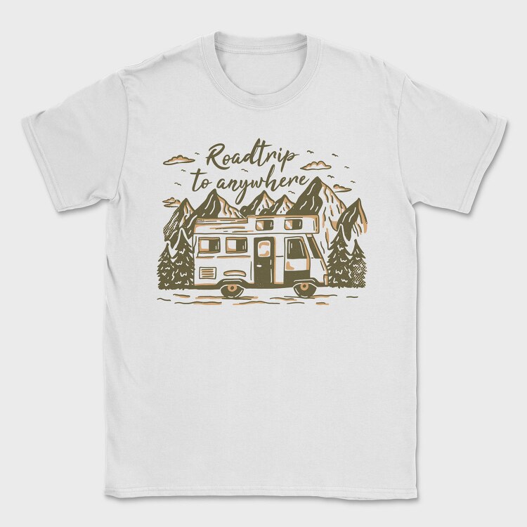 Roadtrip to Anywhere, Tricou Barbati (Unisex)