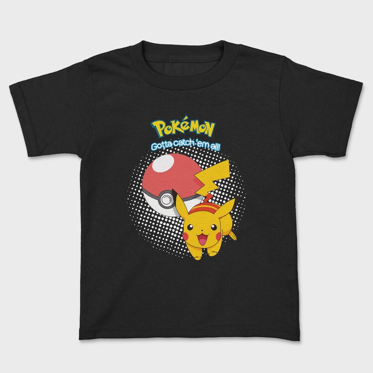Pikachu Pokeball Catch, Tricou Copii