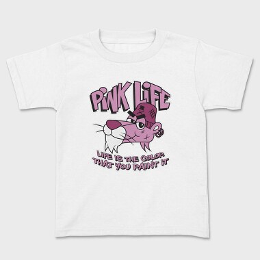Pink Life Cat, Tricou Copii