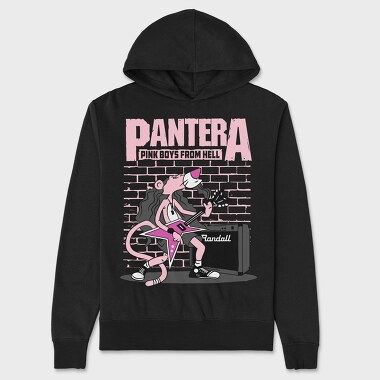 Pink Pantera Guitar, Hanorac Oversize Barbati (Unisex)