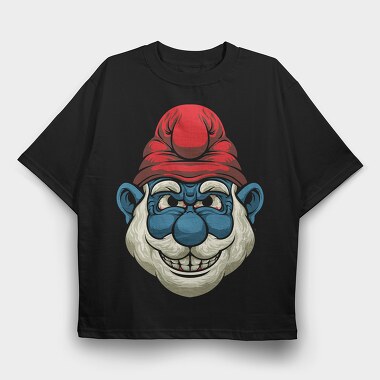 Polar Bear Skull, Tricou Oversize Barbati (Unisex)