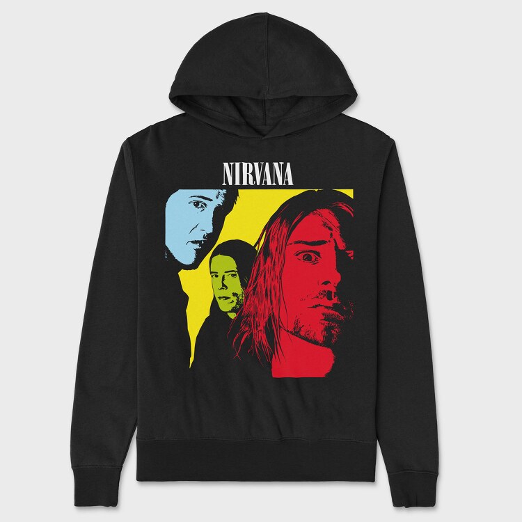 Pop Art Faces, Hanorac Oversize Barbati (Unisex)