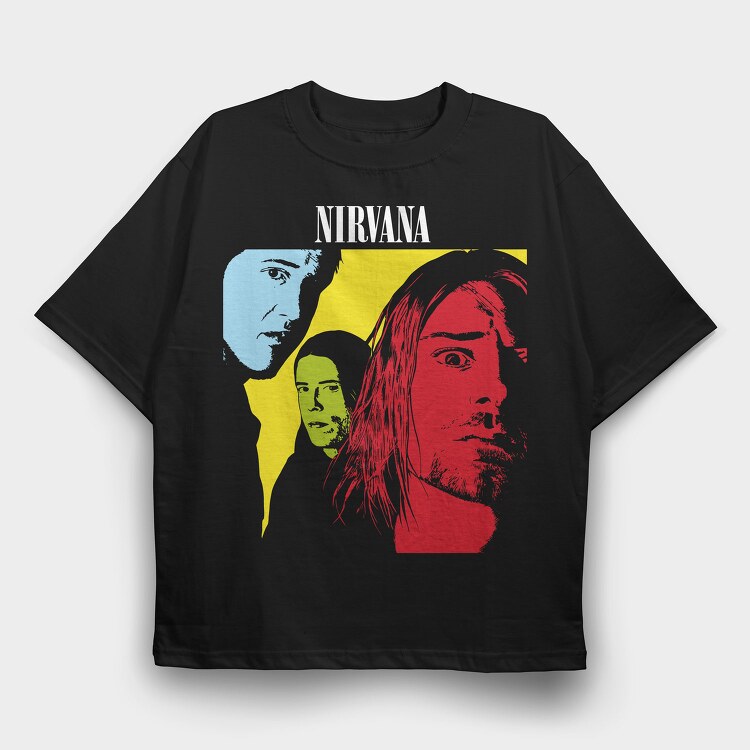 Pop Art Faces, Tricou Oversize Barbati (Unisex)