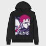 Purple Fox Howl, Hanorac Oversize Barbati (Unisex)
