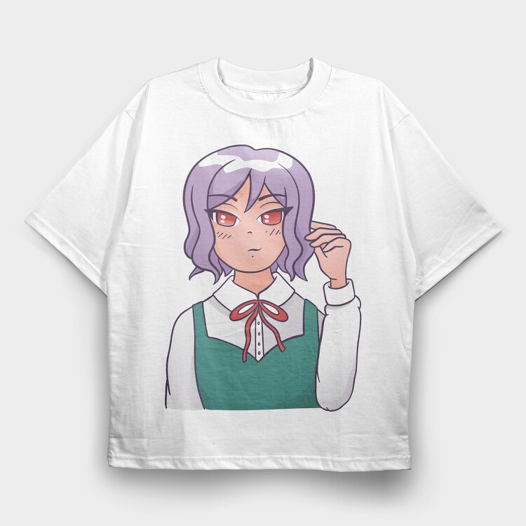 Purple Schoolgirl, Tricou Oversize Barbati (Unisex)