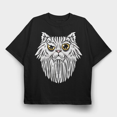 Purrfectlyfuzzy, Tricou Oversize Barbati (Unisex)