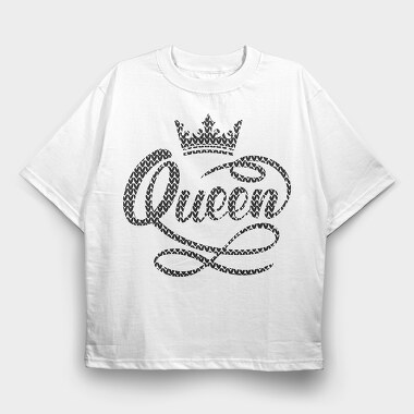 Queen Crown, Tricou Oversize Barbati (Unisex)