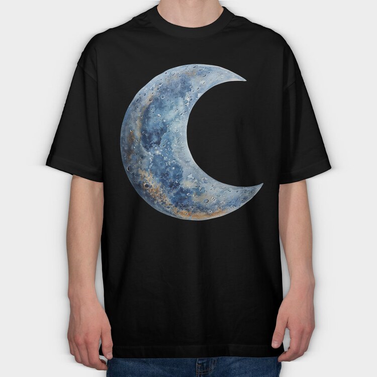 Moon Phases Night, Tricou Oversize Barbati (Unisex)