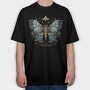 Moth Moon Clipart, Tricou Oversize Barbati (Unisex)