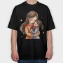 Mother And Daughter Love, Tricou Oversize Barbati (Unisex)