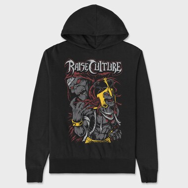 Raise Culture Skull, Hanorac Oversize Barbati (Unisex)