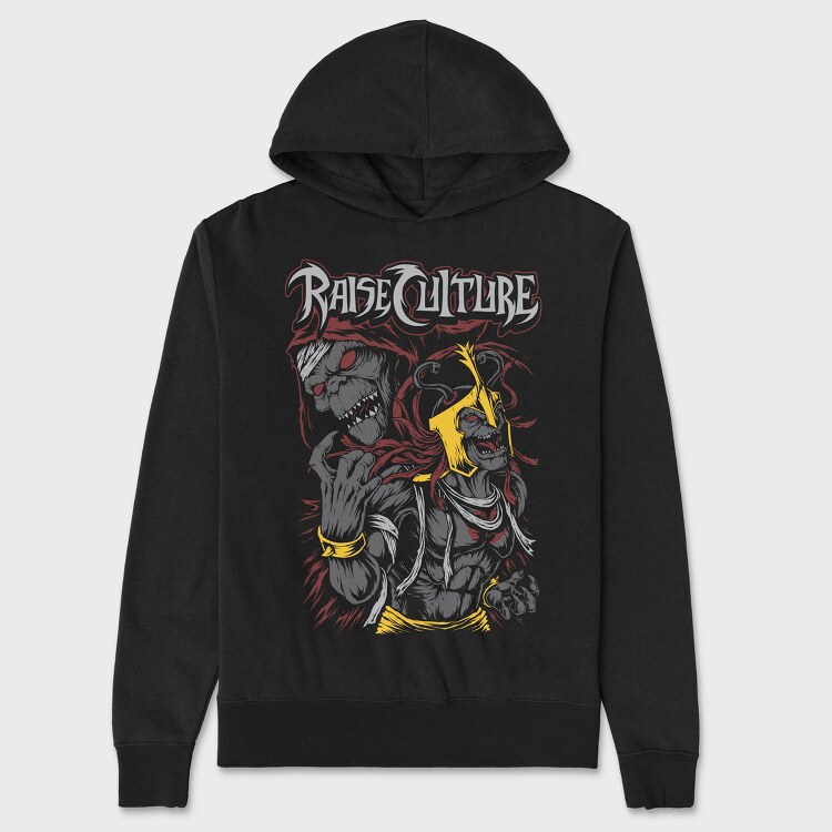 Raise Culture Skull, Hanorac Oversize Barbati (Unisex)