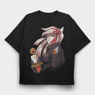 Red Eye Ninja, Tricou Oversize Barbati (Unisex)