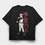Red Kanji Words, Tricou Oversize Barbati (Unisex)