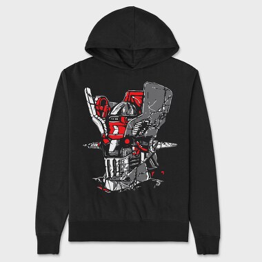 Red Skull Mask 1, Hanorac Oversize Barbati (Unisex)