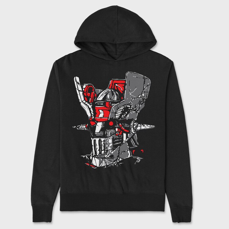 Red Skull Mask 1, Hanorac Oversize Barbati (Unisex)