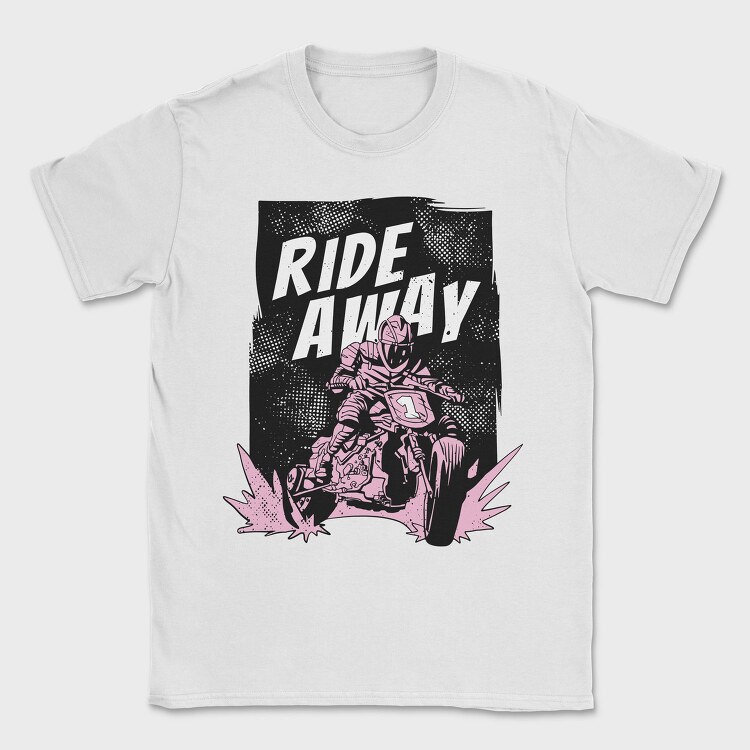 Ride Away, Tricou Barbati (Unisex)