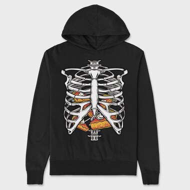 Ribs And Pizza, Hanorac Oversize Barbati (Unisex)