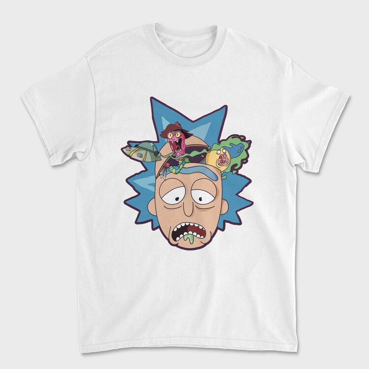 Rick And Morty Madness, Tricou Barbati (Unisex)