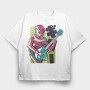 Rockstar Girl, Tricou Oversize Barbati (Unisex)