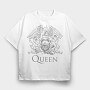 Royal Crown Emblem, Tricou Oversize Barbati (Unisex)