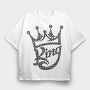 Royal Crown King, Tricou Oversize Barbati (Unisex)