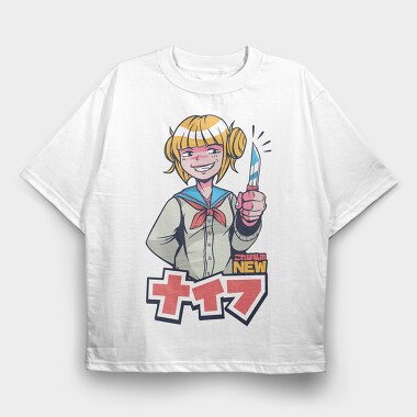 Sailor Girl Knife, Tricou Oversize Barbati (Unisex)
