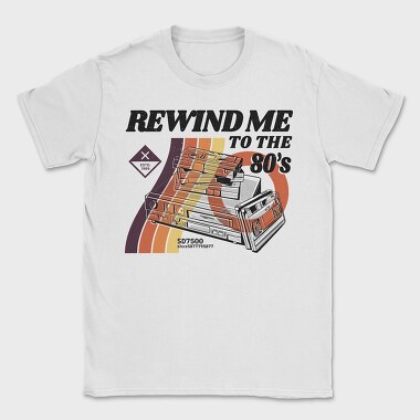 Rewind Me to the 80 S, Tricou Barbati (Unisex)