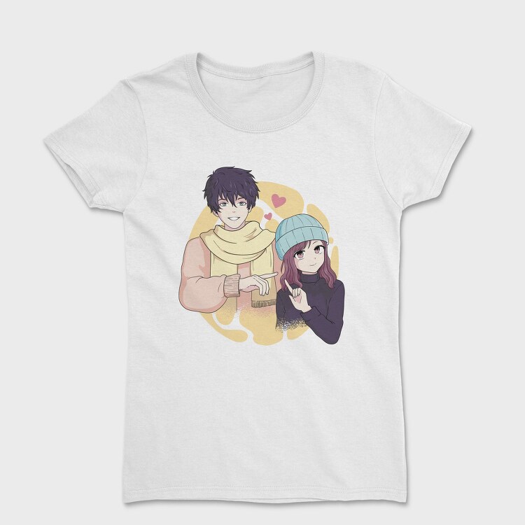 Scarf Love Couple, Tricou Femei