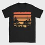 Retrosunset Woods, Tricou Barbati (Unisex)