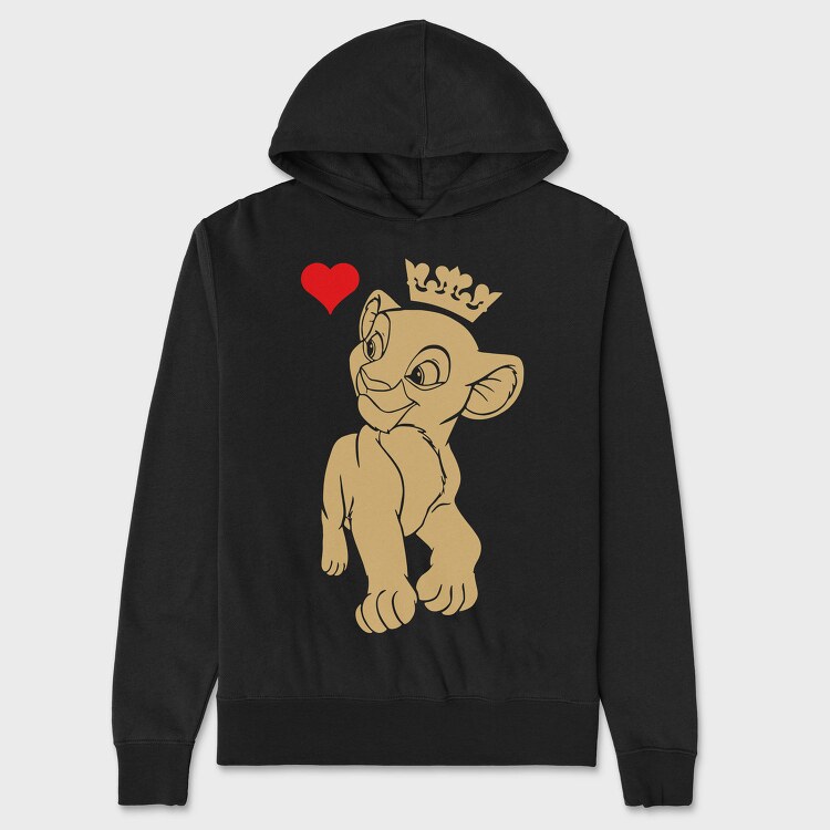 Simba Crown Heart, Hanorac Oversize Barbati (Unisex)
