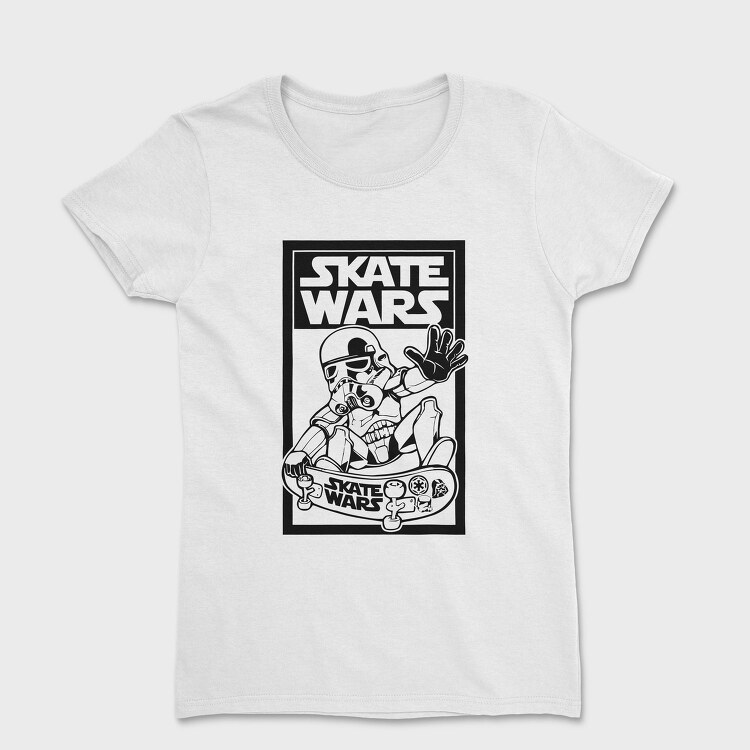 Skate Wars Stormtrooper, Tricou Femei
