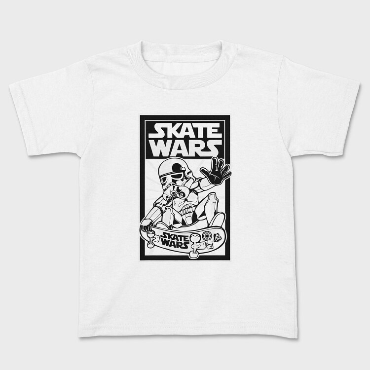 Skate Wars Stormtrooper, Tricou Copii