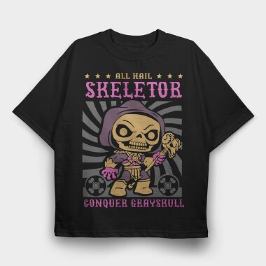 Skeletor Skull Conquer, Tricou Oversize Barbati (Unisex)
