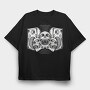 Skull Boombox, Tricou Oversize Barbati (Unisex)
