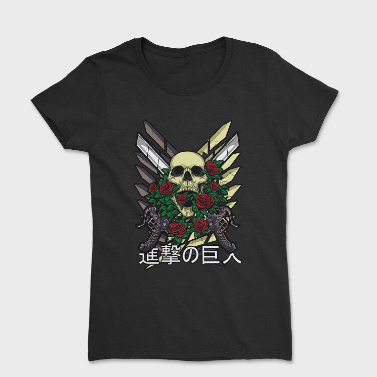Skull Roses Guns, Tricou Femei