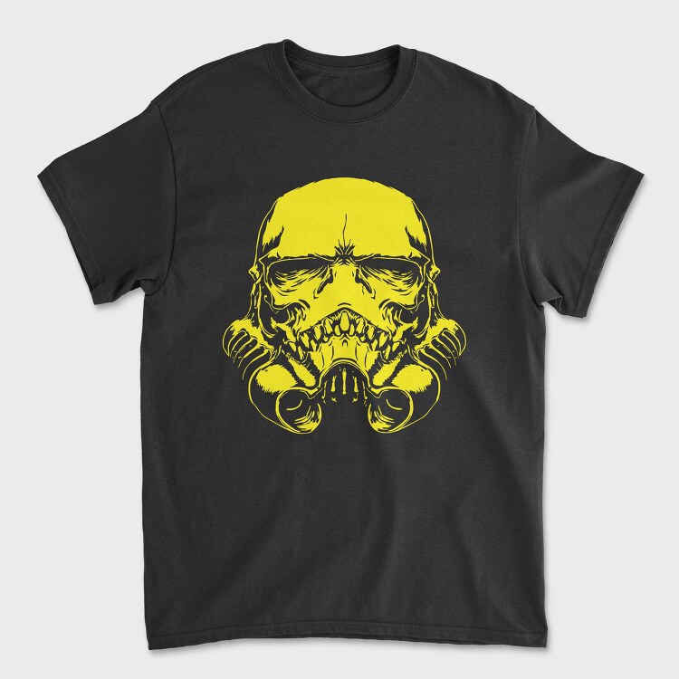 Skull Yellow Scream, Tricou Barbati (Unisex)