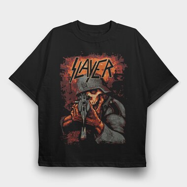 Slayer Skull, Tricou Oversize Barbati (Unisex)