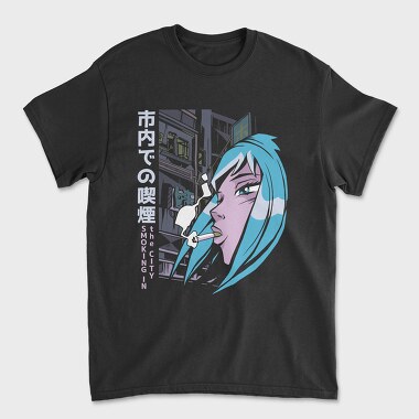 Smoking City Vibes, Tricou Barbati (Unisex)